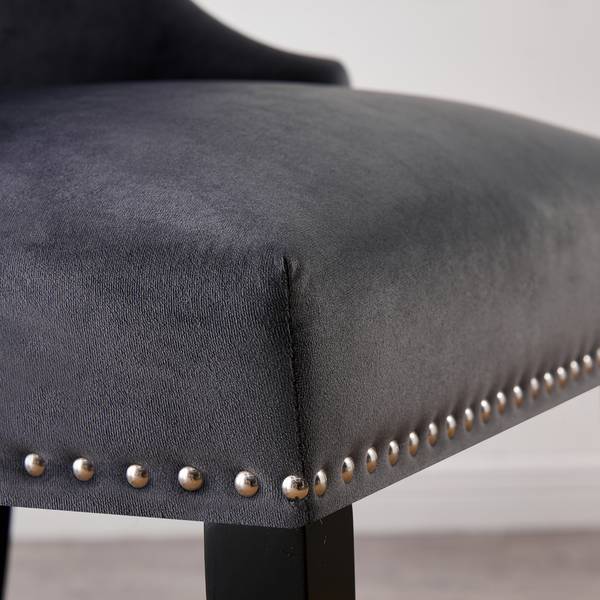 Esszimmerstuhl Windsor 2-teilig Grau