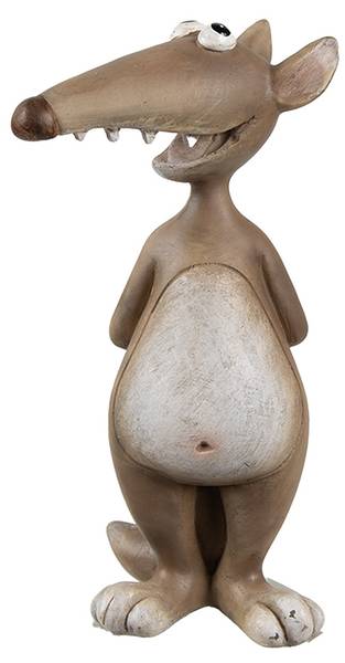 Decoratie Beeld Muis Deco&Leksander bruin - kunststof - 5 x 14 x 8 cm