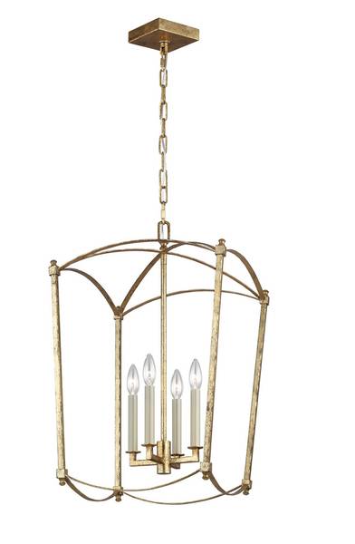 Hängende Laternenlampe Feiss Gold - Metall - 35 x 67 x 35 cm