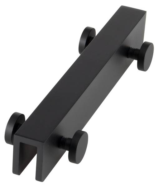 Hakenleiste 91742 Schwarz - Metall - 5 x 3 x 18 cm