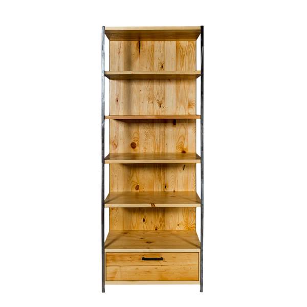 Regal für das Wohnzimmer Braun - Eiche - Kiefer - Wildeiche - 70 x 180 x 40 cm