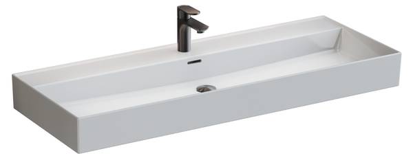 Waschbecken Loft Air Weiß - Keramik - 120 x 13 x 47 cm