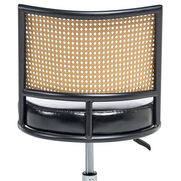 Bürostuhl NOME Schwarz - Braun - Silber - Kunstleder - 50 x 73 x 50 cm