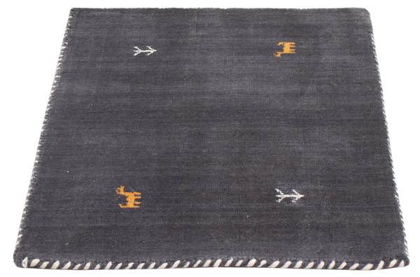 Kurzflorteppich Naturals Grau - Naturfaser - 60 x 2 x 90 cm