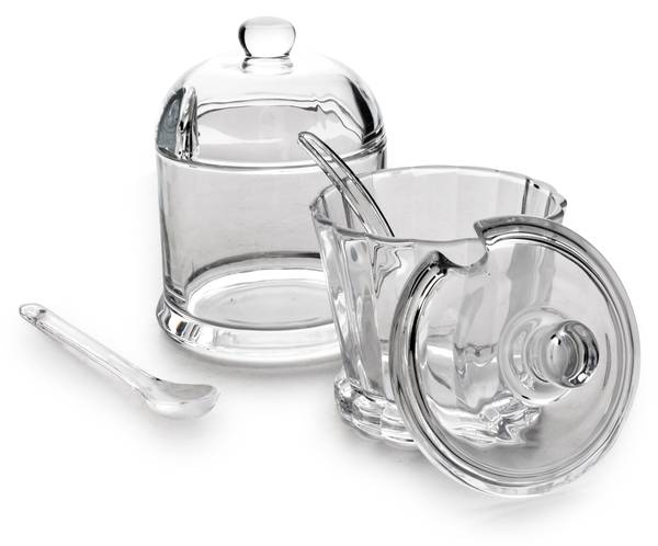 Zuckerdose MODERN Glas - 10 x 12 x 9 cm