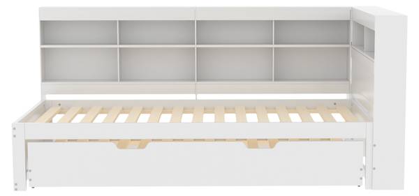 Schlafsofa-BB1036 Weiß - Massivholz - 116 x 93 x 223 cm