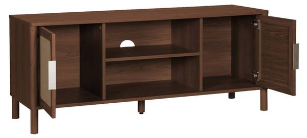 TV-Möbel Etta Braun - Rattan - 39 x 50 x 120 cm
