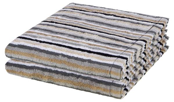 Duschtuch-Set Lifestyle (2er Set) Grau