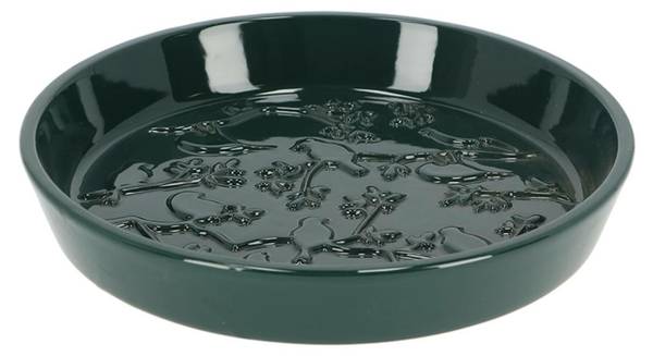 Vogeltränke FB543 Grün - Keramik - 29 x 5 x 29 cm