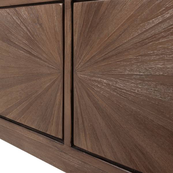 TV-Lowboard Sun Braun - Teakholz - 200 x 45 x 44 cm