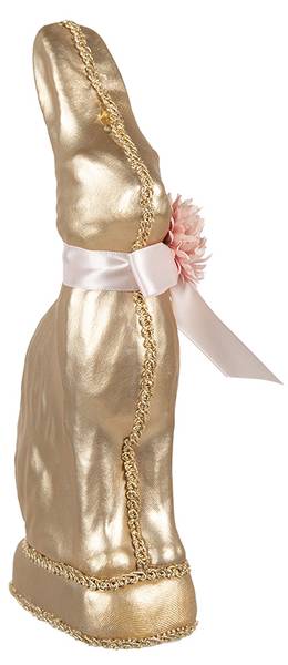 Decoratie Beeld Konijn Easter&Emmett goud - textiel - 5 x 22 x 11 cm