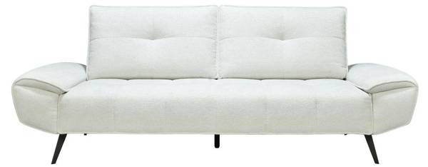 Sofa ohne Schlafmöglichkeit KELOPA Weiß - Textil - 231 x 88 x 130 cm