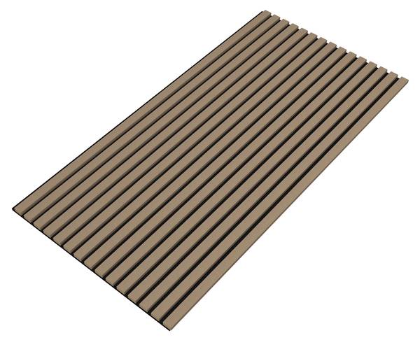 Akustik Wandpaneelset Vang 2-tlg. Braun - Holzwerkstoff - 60 x 120 x 3 cm