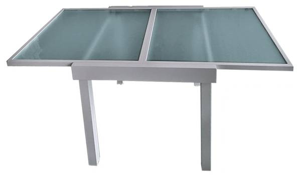 Gartentisch ADAM Grau - Metall - 65 x 75 x 65 cm