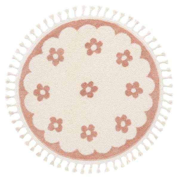 Teppich Moos Flower Pink - 230 x 230 cm