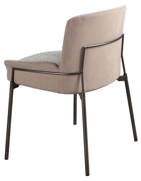 Stuhl 4171 Grau - Mischgewebe - Webstoff - Samt - Stahl - 58 x 76 x 54 cm