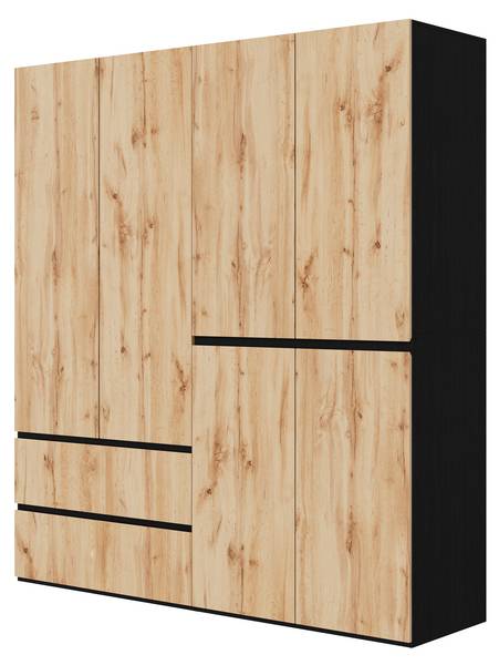 Kleiderschrank NATSHUAN148 Ⅴ Braun - Holzwerkstoff - 180 x 200 x 50 cm