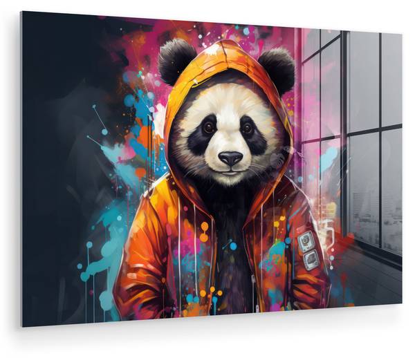 ACRYLGLASBILD Panda 90 x 60 cm