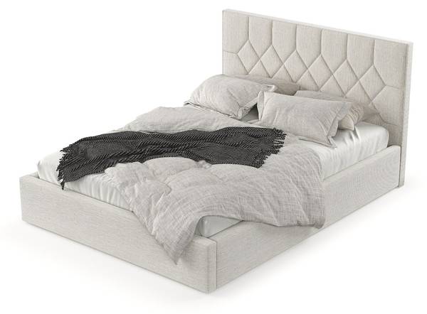 Polsterbett Brisa mit Stauraum  Inari Hellbeige - Liegefläche Breite: 180 cm