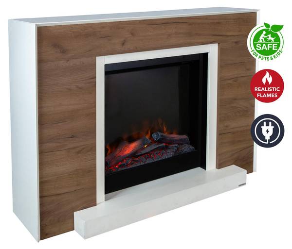 Elektrokamin Marvik ELE Grau - Holzwerkstoff - 133 x 100 x 33 cm