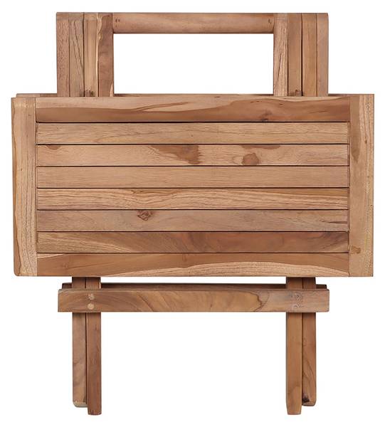 Tuintafel Bine bruin - massief hout - 50 x 50 x 50 cm