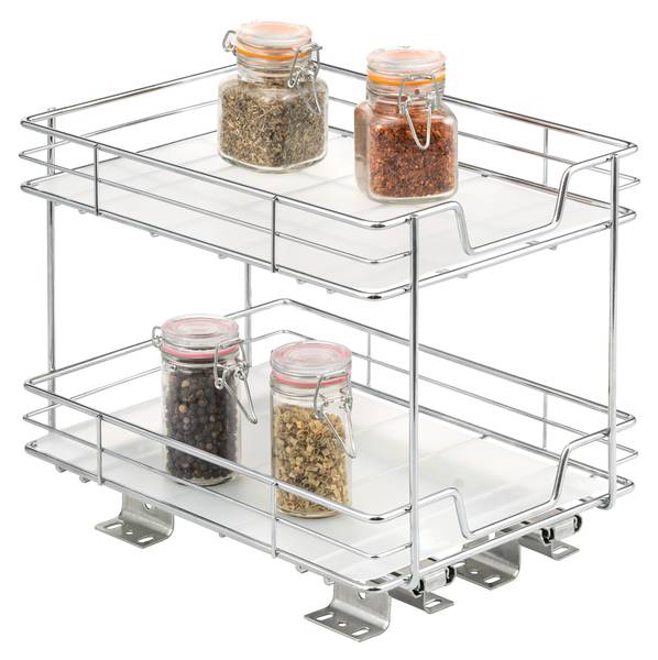 Teleskopgewürzregal 60027 Silber - Metall - 21 x 24 x 28 cm