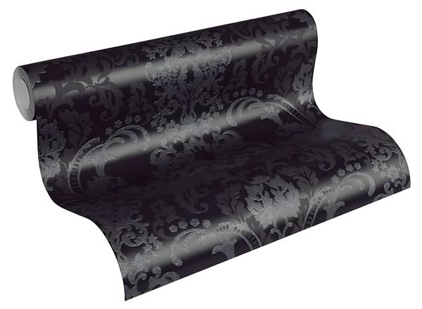 Vliestapete 361663-GU Schwarz - Kunststoff - 53 x 1 x 1005 cm