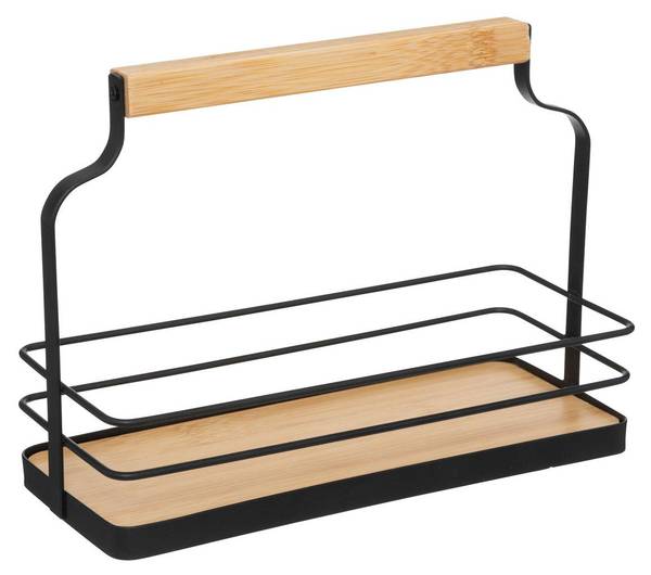 Gewürzdisplay PARIS Schwarz - Glas - 9 x 16 x 21 cm