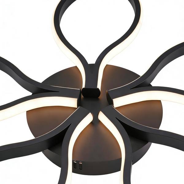 LED Deckenleuchte q00 Schwarz