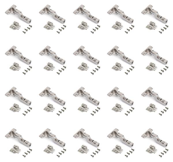 Topfscharnier 1125607 20er-Set Silber - Metall - 6 x 1 x 12 cm