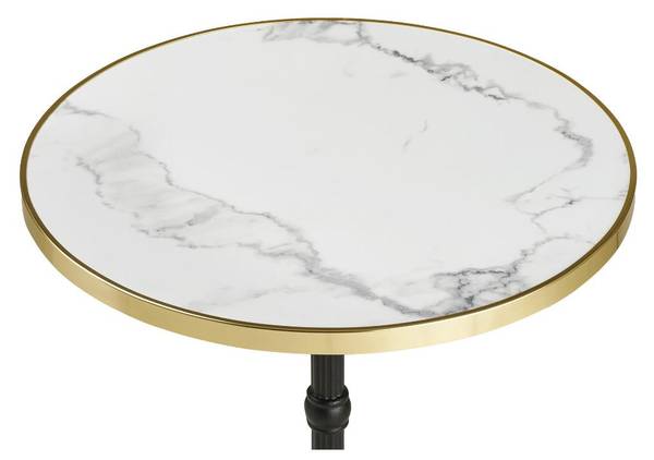 CaféTisch Trine Weiß - Holz teilmassiv - 60 x 74 x 60 cm