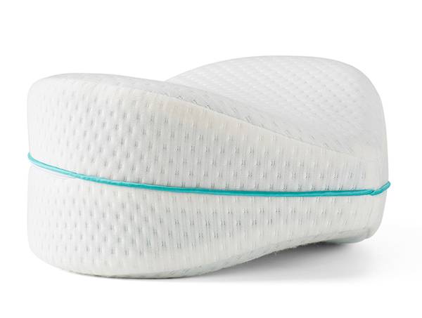 Leg Pillow - Seitenschläferkissen Weiß - Textil - 28 x 13 x 24 cm
