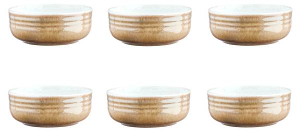Schüsselset COSMOS, 6-teilig Beige - Keramik - 16 x 7 x 16 cm