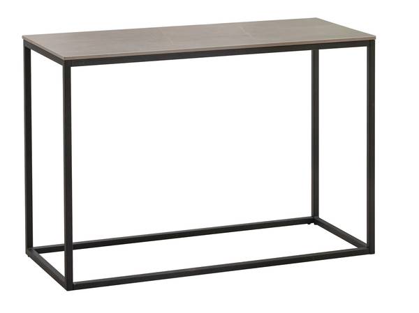 Schminktisch Fien Grey Marm Look 100x Grau - Kunststein - Stein - 100 x 70 x 40 cm