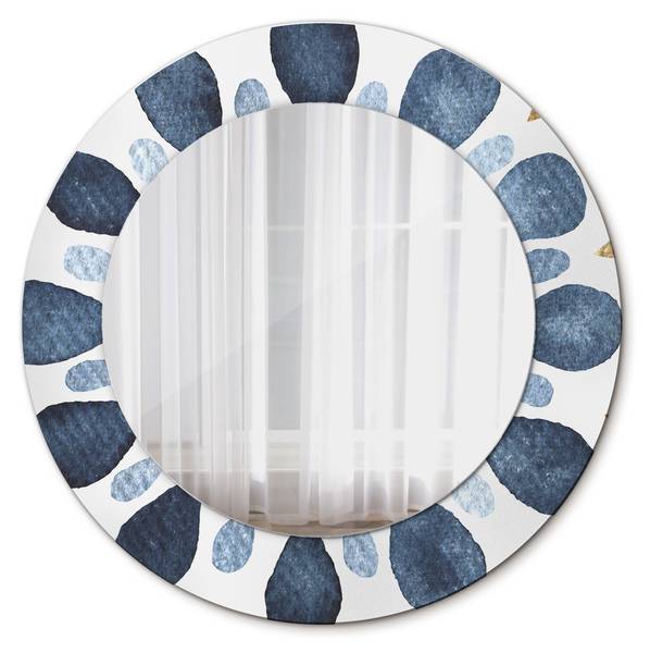 Dekospiegel Luna Sacra Blau - Spiegelglas - 50 x 50 x 1 cm