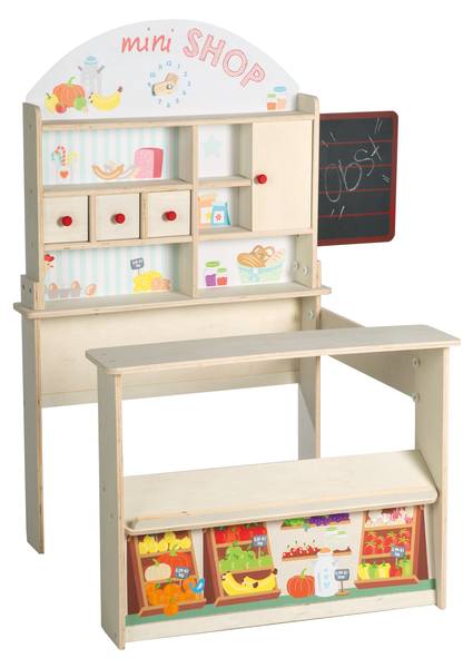 Verkoopkraam 480021ZU bruin - plaatmateriaal op houtbasis - 89 x 115 x 75 cm