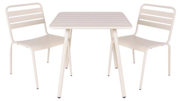 Garten-Set Max 3-teilig Cremeweiß - Weiß