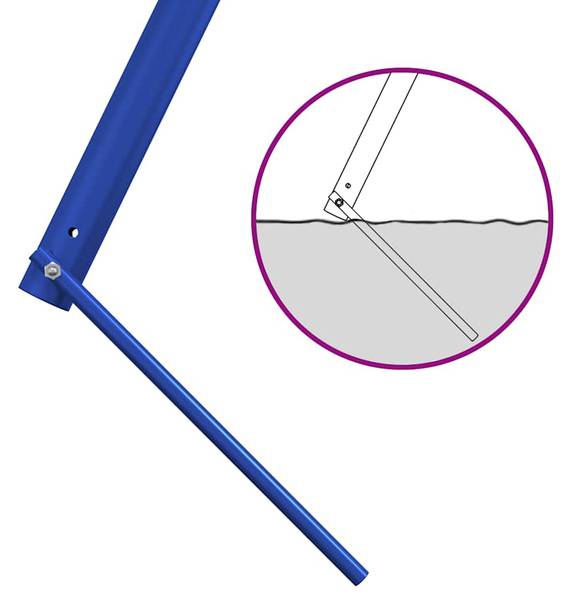 Schaukel 3283616 Blau - Stahl - Polypropylen - Polyethylen - 185 x 185 x 341 cm