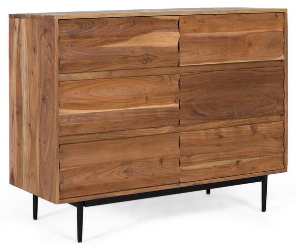 Commode 2310 Marron - Bois massif - 40 x 86 x 110 cm