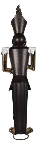 Kerstdecoratie Notenkraker Xmas&Kingston goud - metaal - 19 x 102 x 28 cm