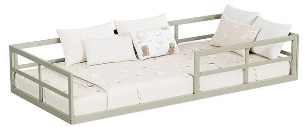 Bodenbett aus Metall Minno 57755 Hellbeige
