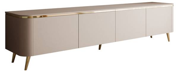 TV-Schrank AVELINE Beige - Holzwerkstoff - 200 x 48 x 39 cm