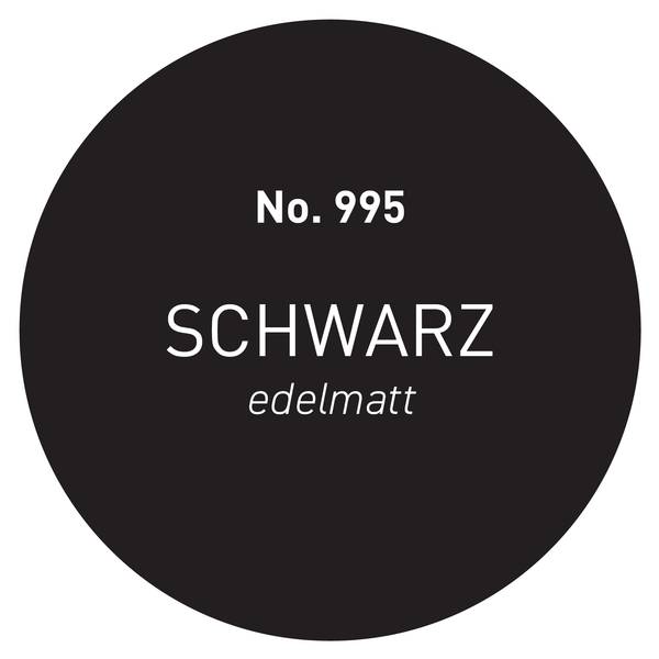 Wandfarbe (5L) edelmatt Schwarz No.995 Schwarz - 30 x 22 x 40 cm