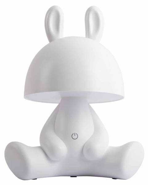 Tischleuchte Bunny Weiß - Kunstharz - 17 x 27 x 22 cm