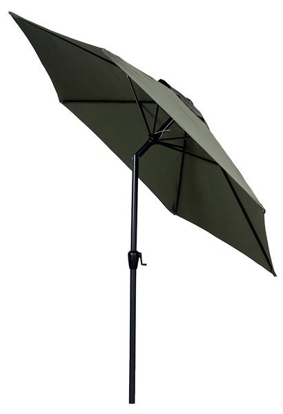 Sonnenschirm Joakim Grau - Kunstfell - 300 x 280 x 300 cm