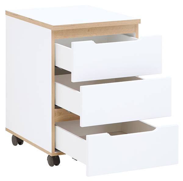 Büromöbel-Set MANRESA-36-4 8er-Set Weiß - Holzwerkstoff - 590 x 197 x 177 cm