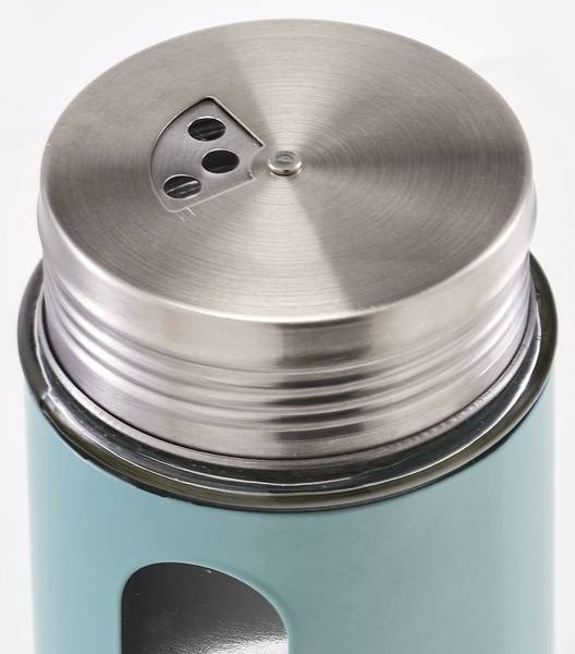 Gewürzstreuer, Glas/Metall, eukalyptus Grün - Glas - 7 x 12 x 7 cm