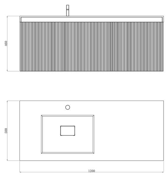 Waschtisch Santa Schwarz