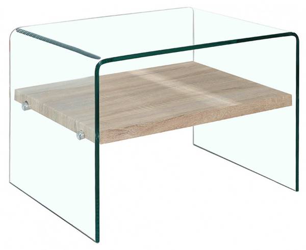 Table d'Appoint ICE Verre - 63 x 48 x 50 cm