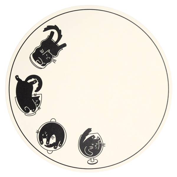 Dekoratives Tischset Sirin Weiß - PVC - 38 x 1 x 38 cm